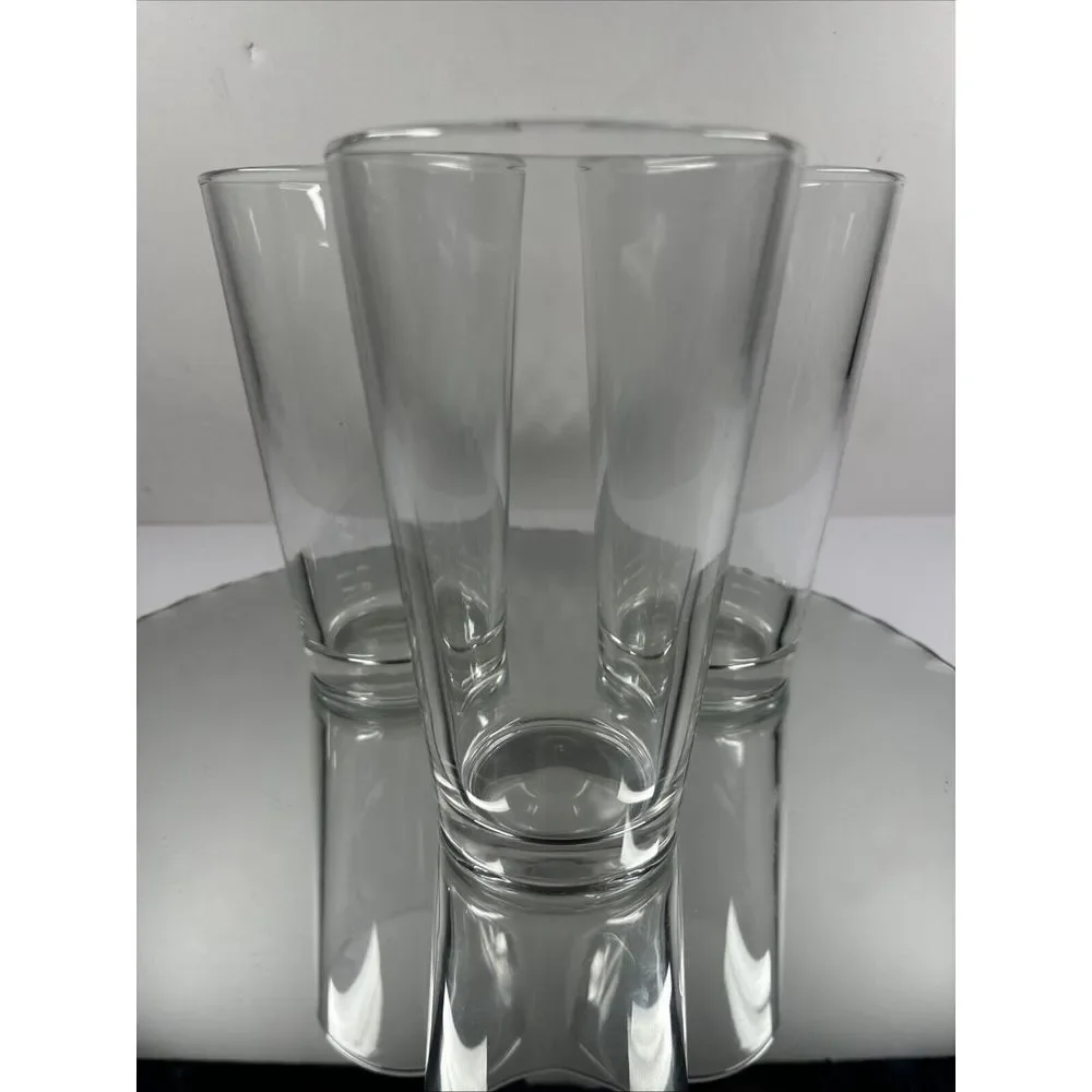 3 BEER/DRINK GLASS 16 oz HEAVY DUTY 6" TALL MIXING COCKTAIL (3 GLASSES) - Picture 1 of 4